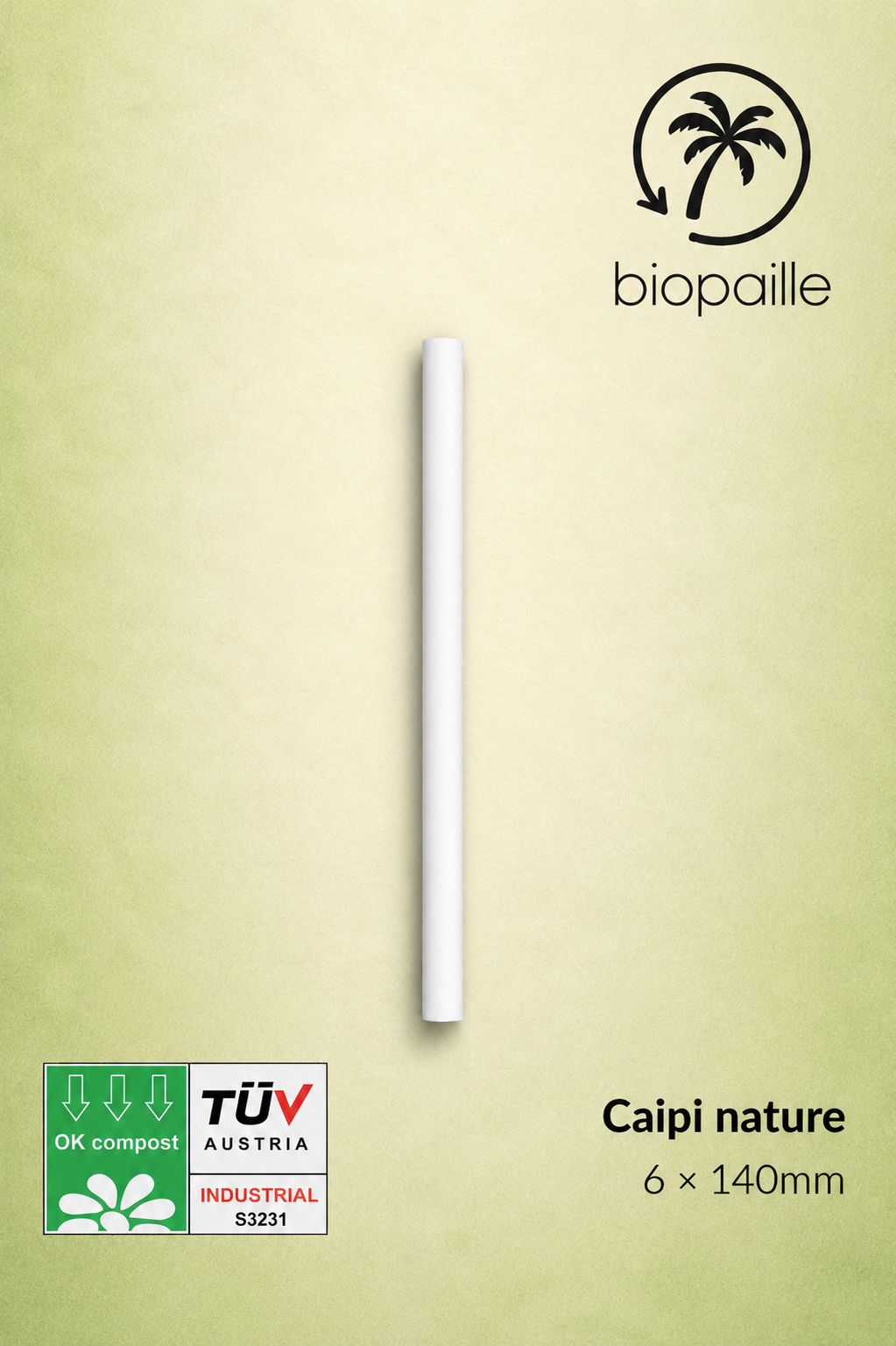Caipi Nature (prix pour un carton de 5 000 pailles)