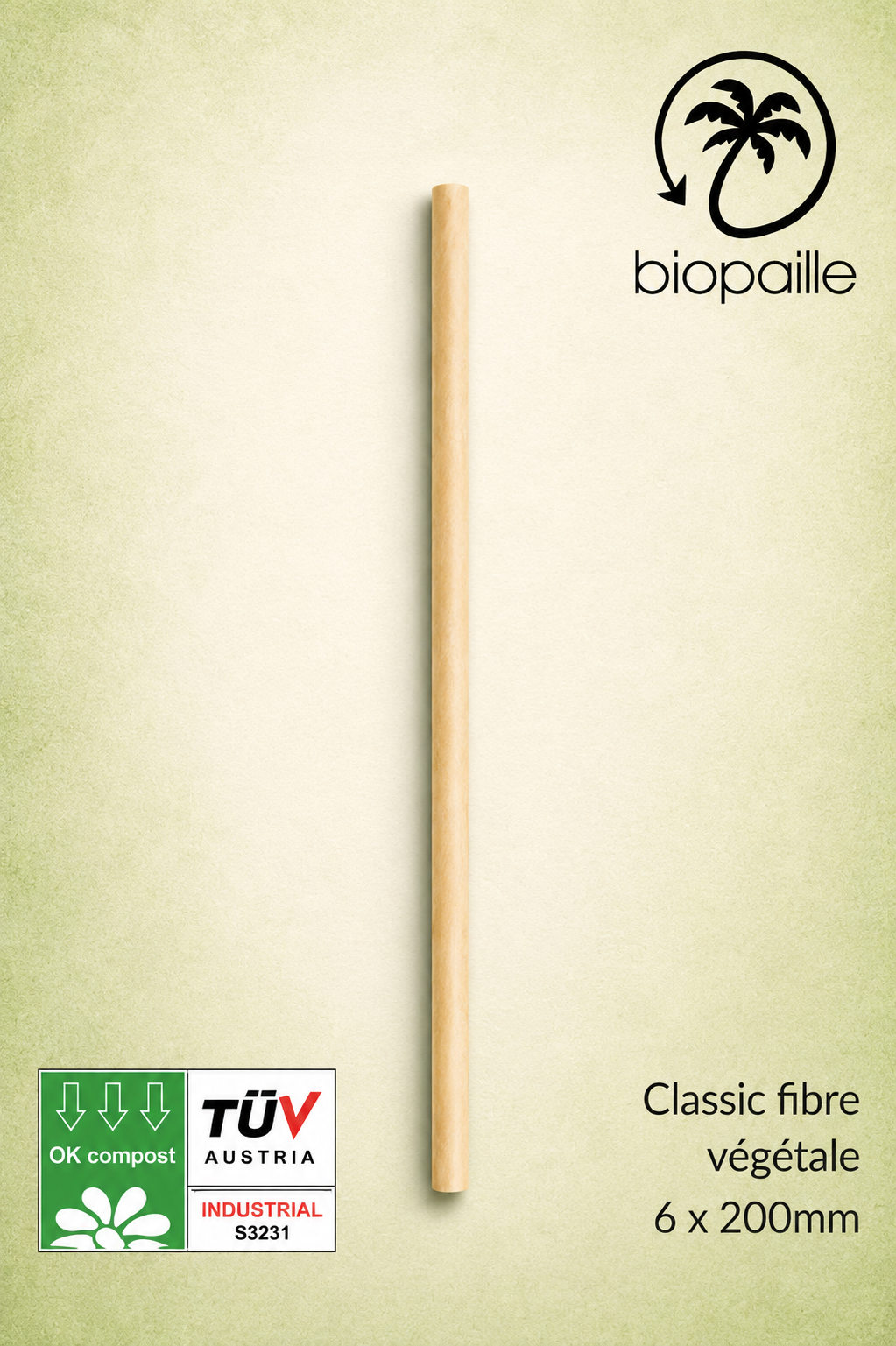 Fibre Végétale (prix pour un carton de 5 000 pailles)
