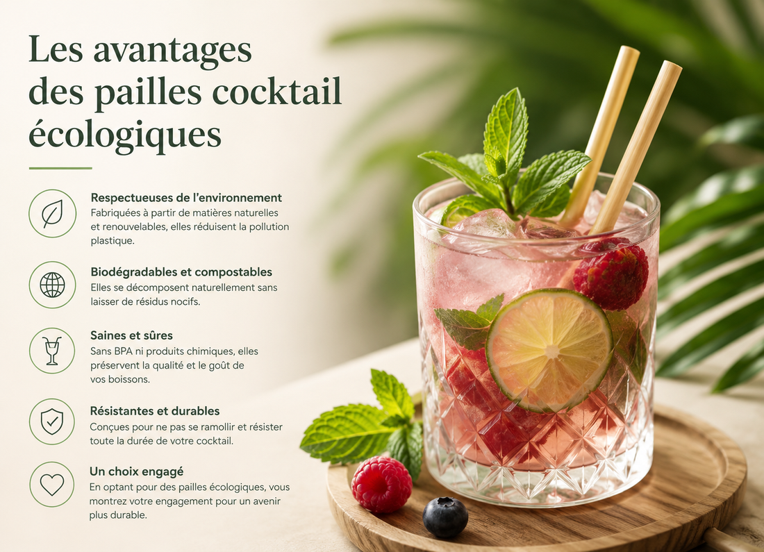L'avantage d'utiliser des Paille cocktail écologique