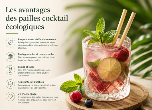 L'avantage d'utiliser des Paille cocktail écologique