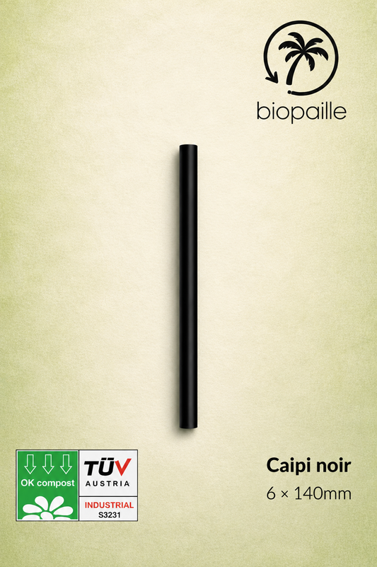 Caïpi Noir (prix pour un carton de 5 000 pailles)